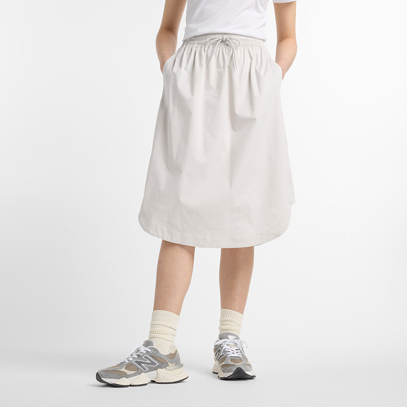 Twill Midi Skirt