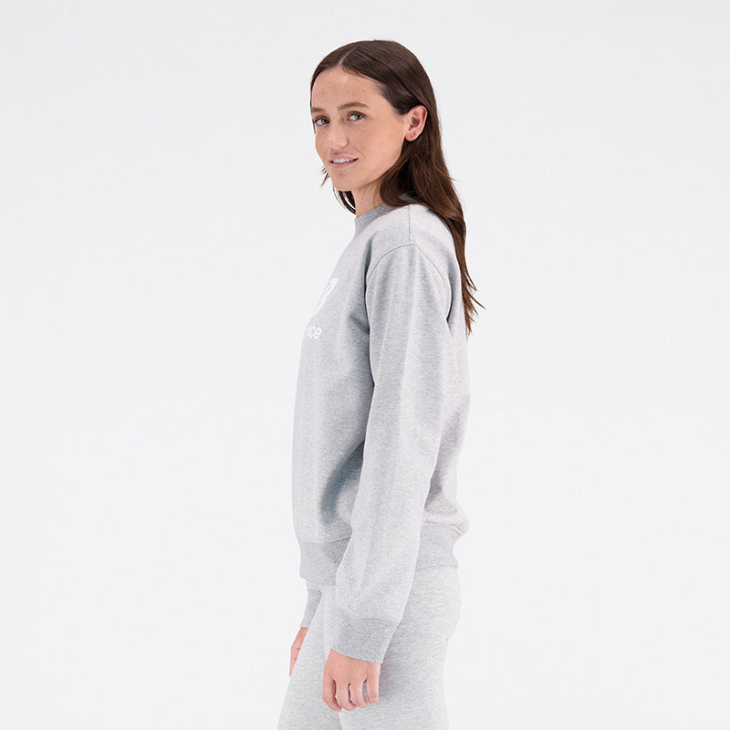 Essentials Stacked Logo French Terry Crewneck