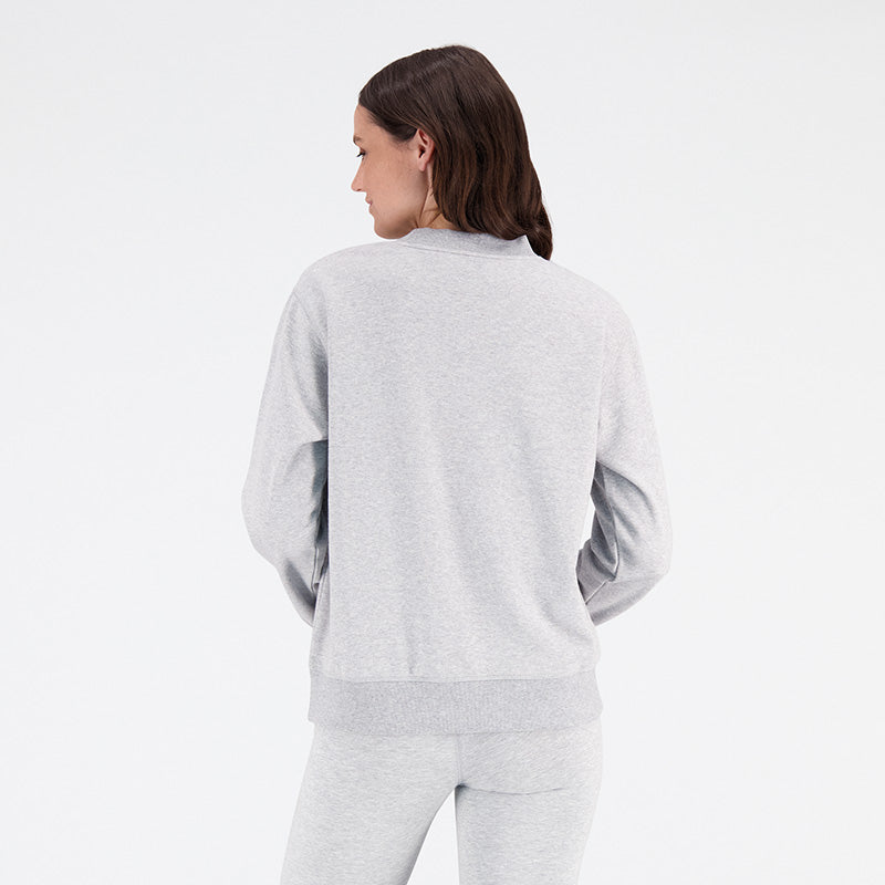 Essentials Stacked Logo French Terry Crewneck