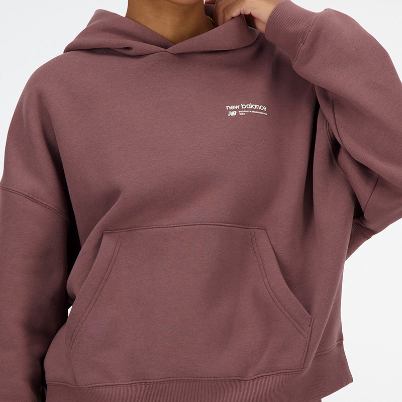 Linear Heritage Brushed Back Fleece Hoodie